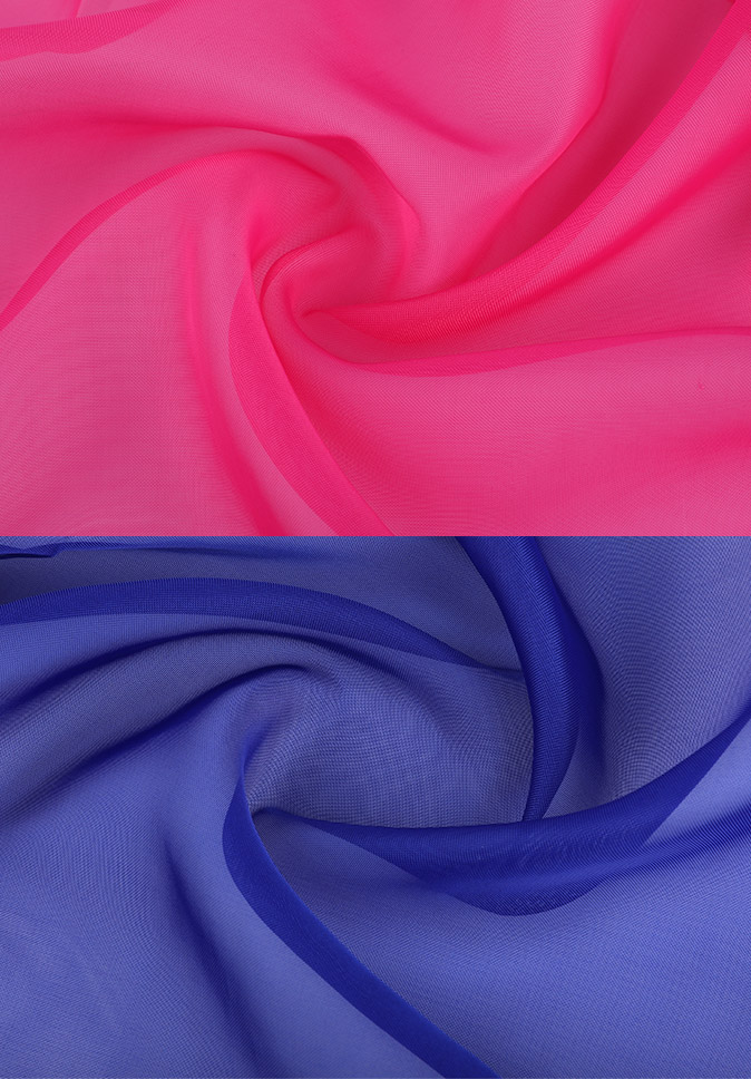 Purissimum Polyester translucens Hazy Feeling Multi Colorum Flamma Retardant Terylene Sheer excaecat Fabric