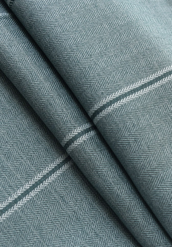 Inherent Flamma Retardant 280CM Latitudo Herringbone Luxuria Dimout Fabric For Hotel Velum