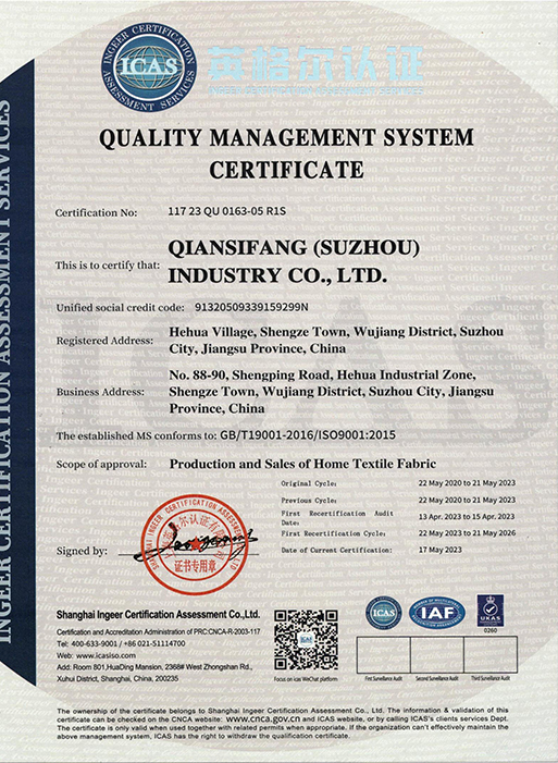 ISO9001:2015 certificatorium